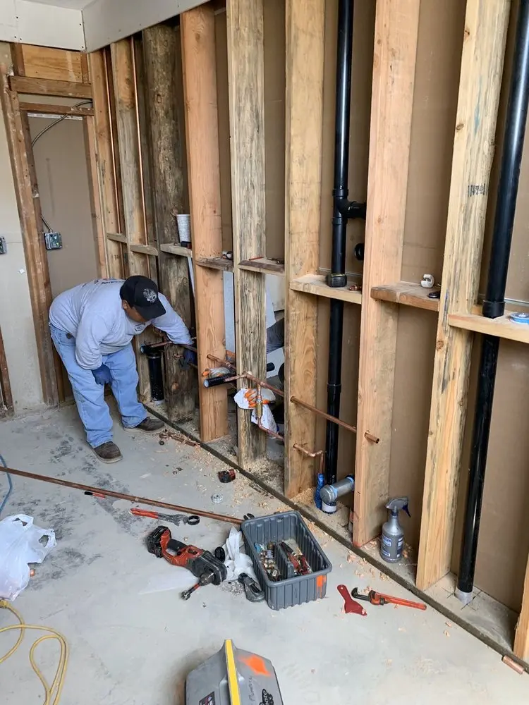 Commercial rough-in plumbing for Water Heater Replacement in Mountain View Acres